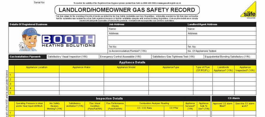 gas safety certificate bolton